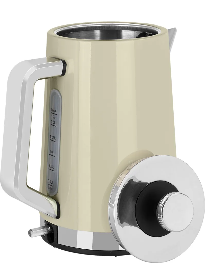 Fierbator electric ECG RK 1766 Vintage Vanilla, 2200 W, 1.7 litri, otel inoxidabil, crem - imagine 6