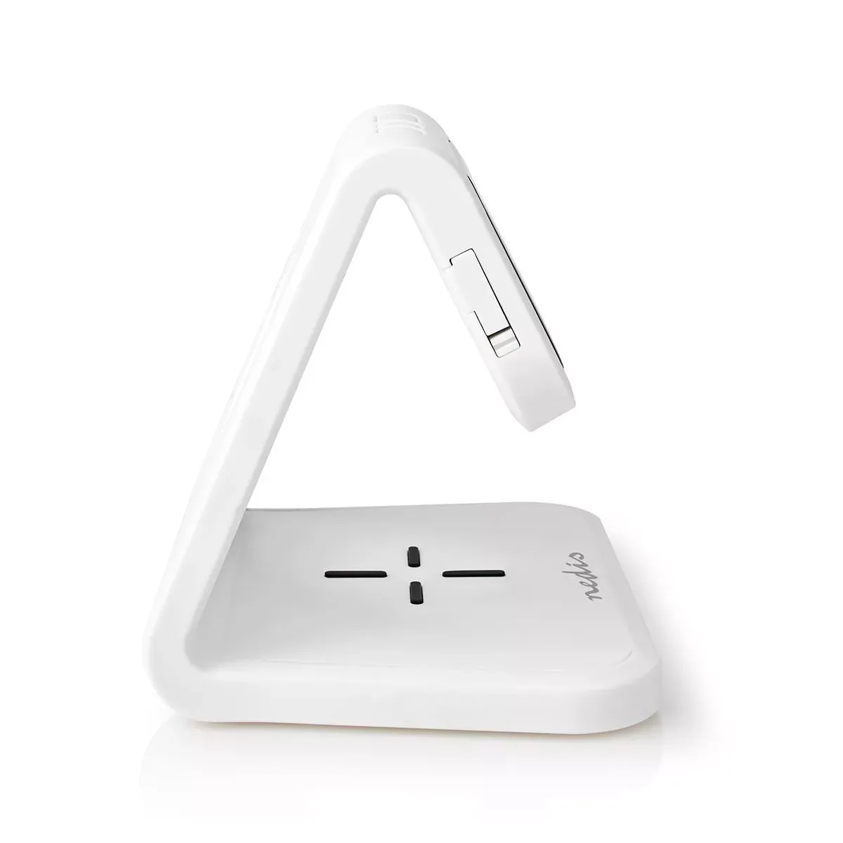 Ceas cu alarma Nedis incarcator wireless Qi lumina multicolora alb - imagine 5