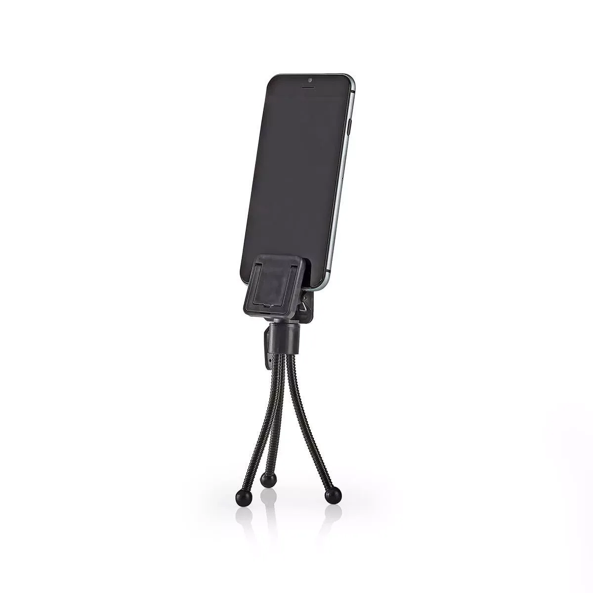 Mini trepied flexibil Nedis pentru smartphone 15.8cm negru - imagine 4