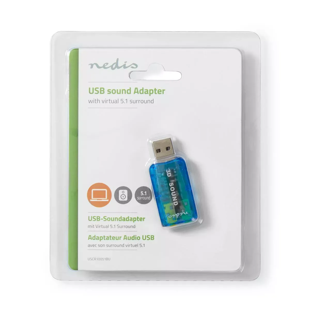 Placa de sunet 5.1 USB 2.0 Nedis - imagine 3
