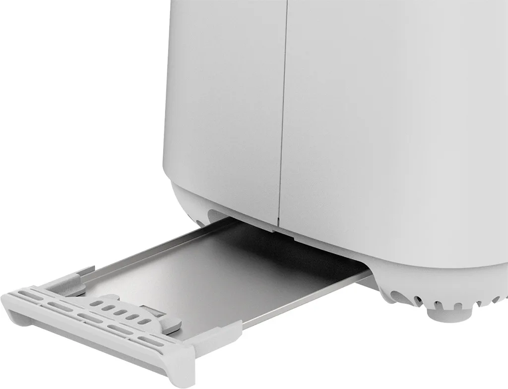 Prajitor de paine ECG ST 2768 Timber White, 925 W, 2 felii, 7 trepte, otel inoxidabil, elemente din lemn, alb - imagine 7
