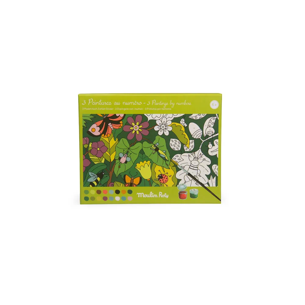 Set creativ Picteaza cu numere Variatii botanice, Moulin Roty - imagine 2