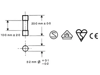 Sigurante fuzibile rapide sticla 5x20mm 2.5A 10buc VELLEMAN - imagine 2