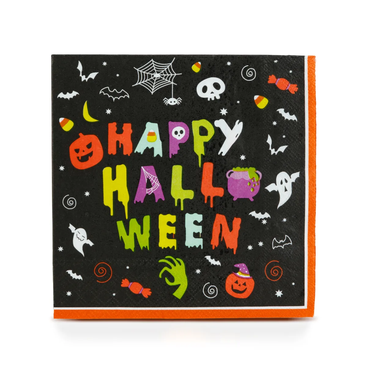Set 16 servetele din hartie Halloween, Happy Halloween, 2 straturi, 33 x 33 cm