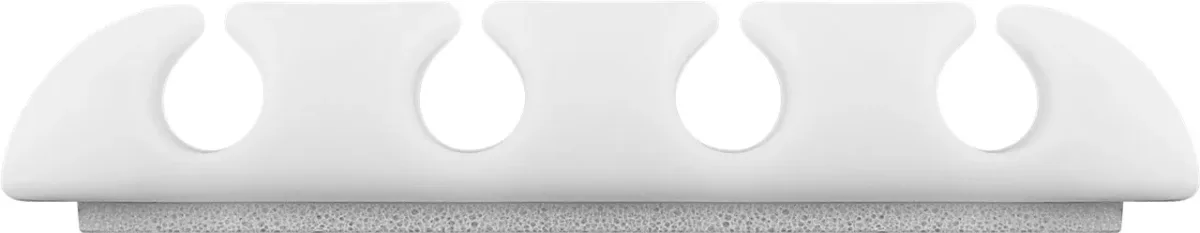 Cleme pentru gestionarea cablurilor cu 4 sloturi Goobay set 2buc alb - imagine 8