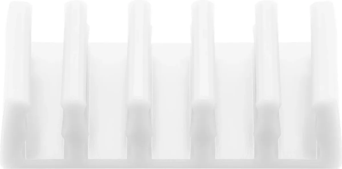 Cleme pentru gestionarea cablurilor cu 5 sloturi Goobay set 2buc alb - imagine 2