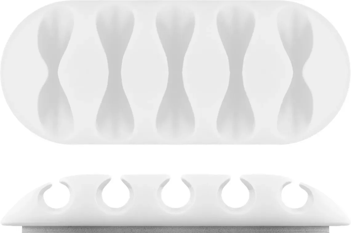Cleme pentru gestionarea cablurilor Goobay set 5buc alb - imagine 16