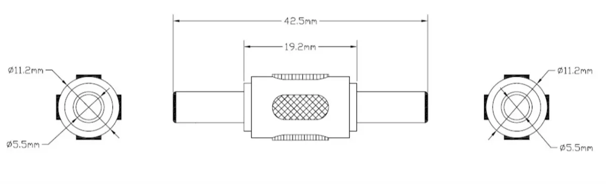 Adaptor DC 5.5x2.1mm tata-tata Goobay - imagine 2