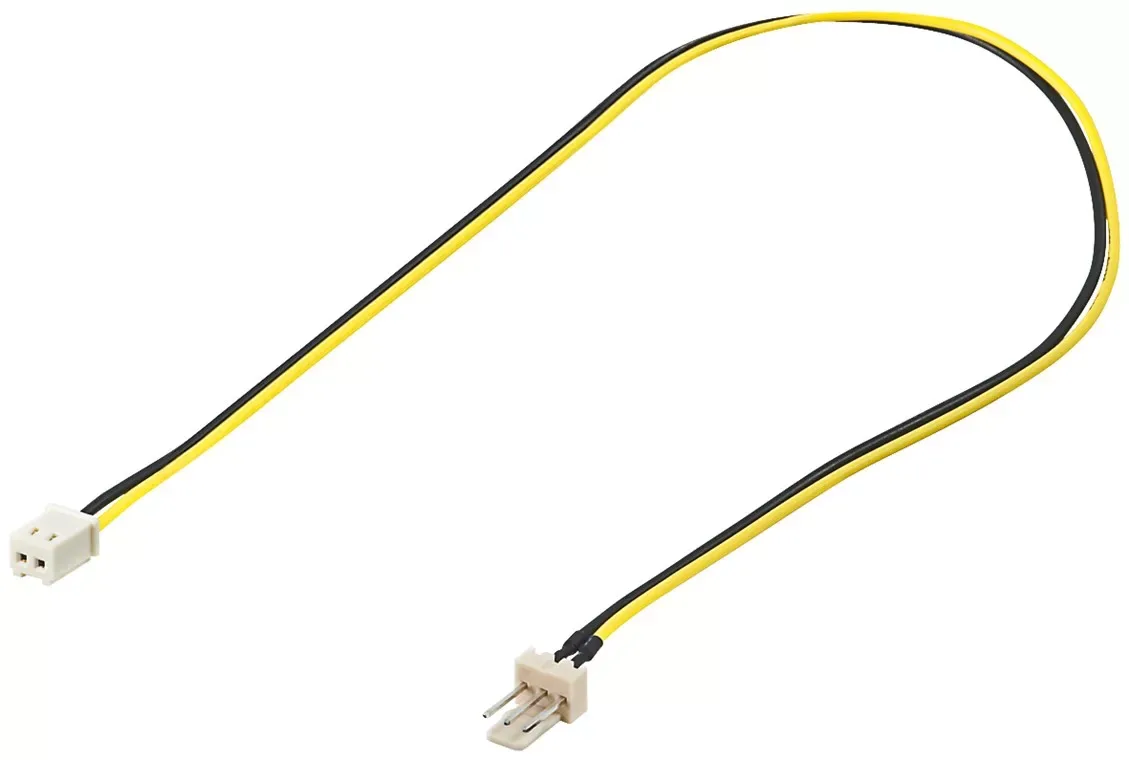 Cablu adaptor de alimentare PC tata 3 pini la 2 pini mama 0.3m Goobay