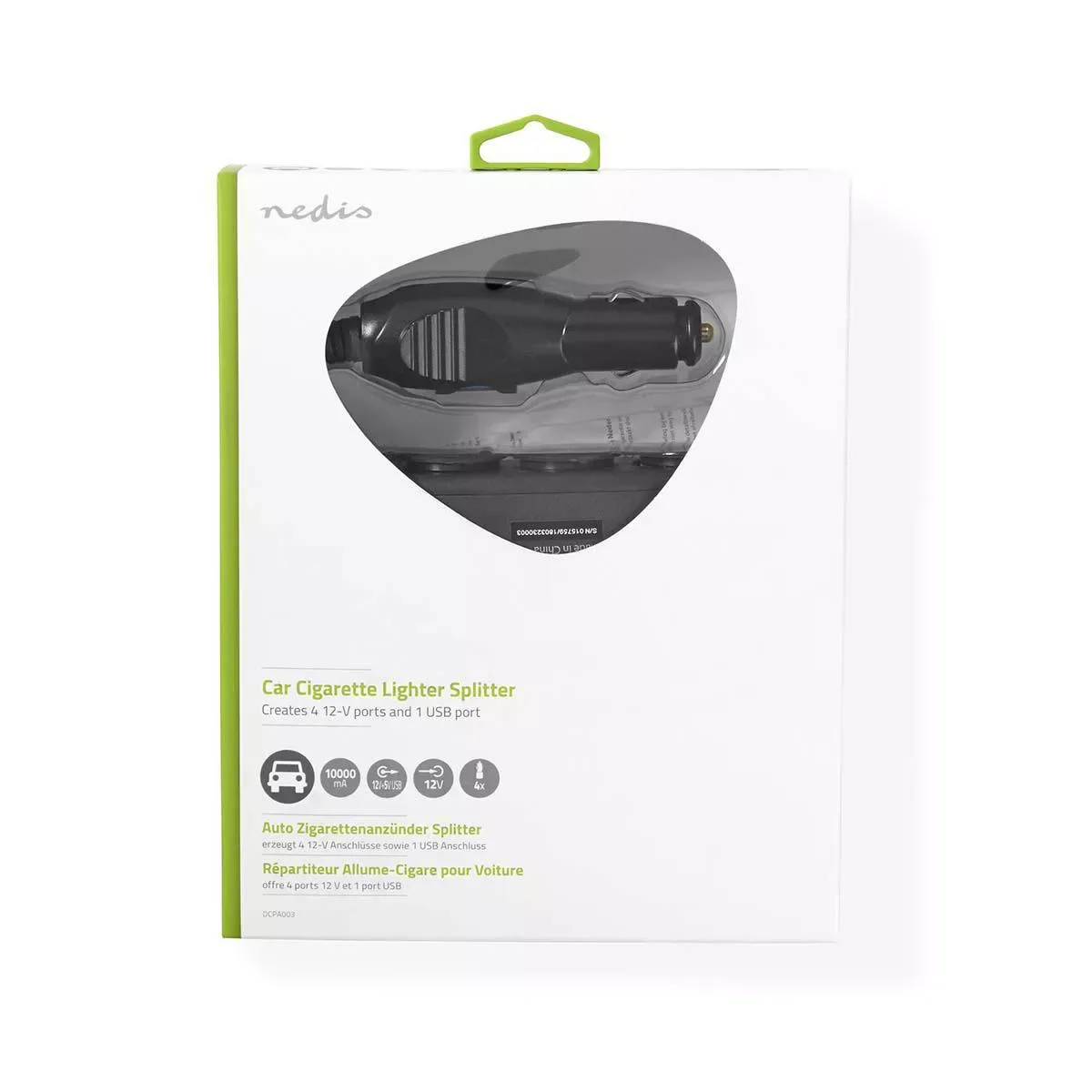 Multiplicator bricheta auto Nedis cu 4 iesiri 12V max 10A - imagine 6