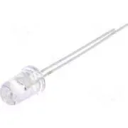 LED 5mm albastru 1560-2180mcd 30 grade 10-15mA 12V OPTOSUPPLY OSB5SA5A31A-12V