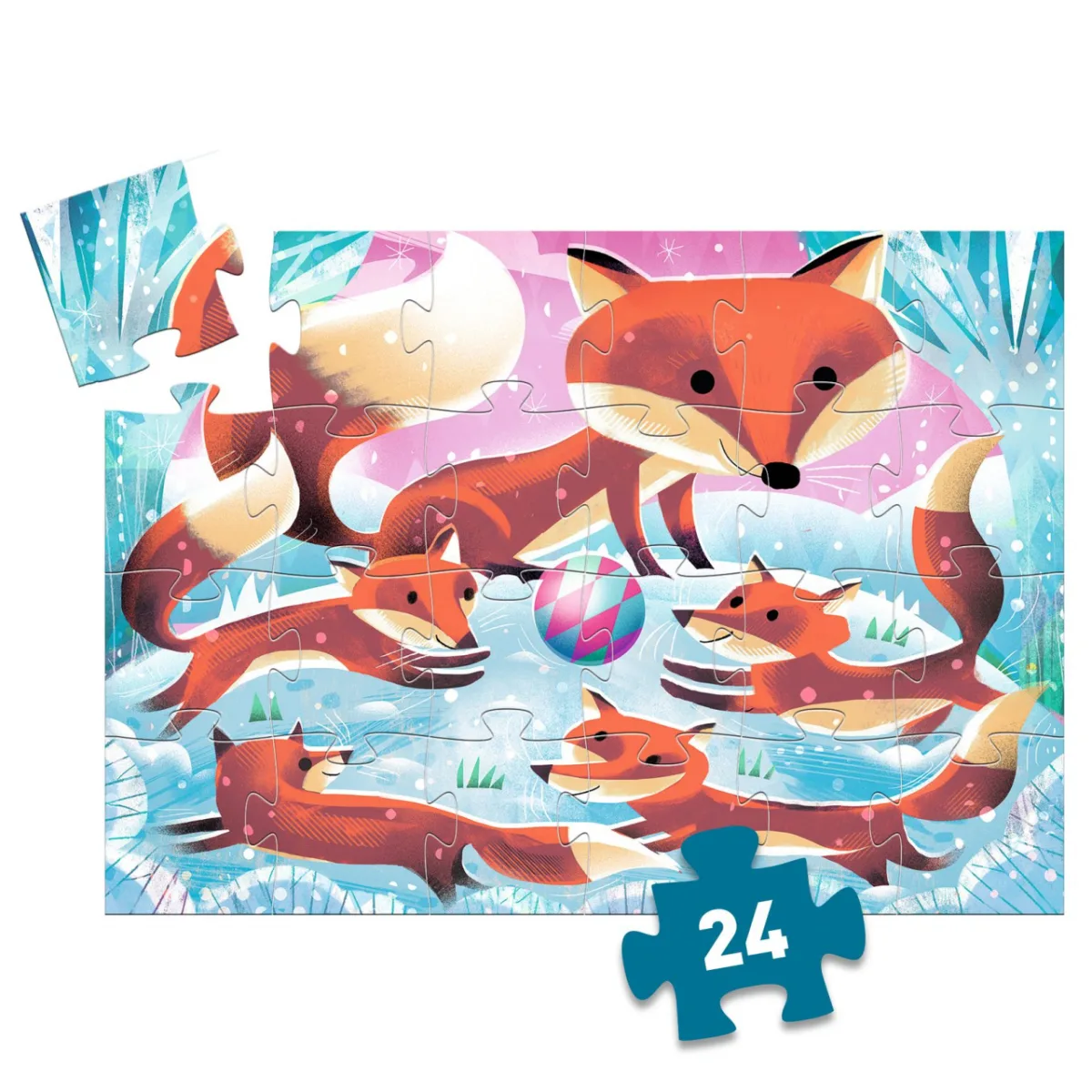 Puzzle Vulpita Ginger, Djeco - imagine 2