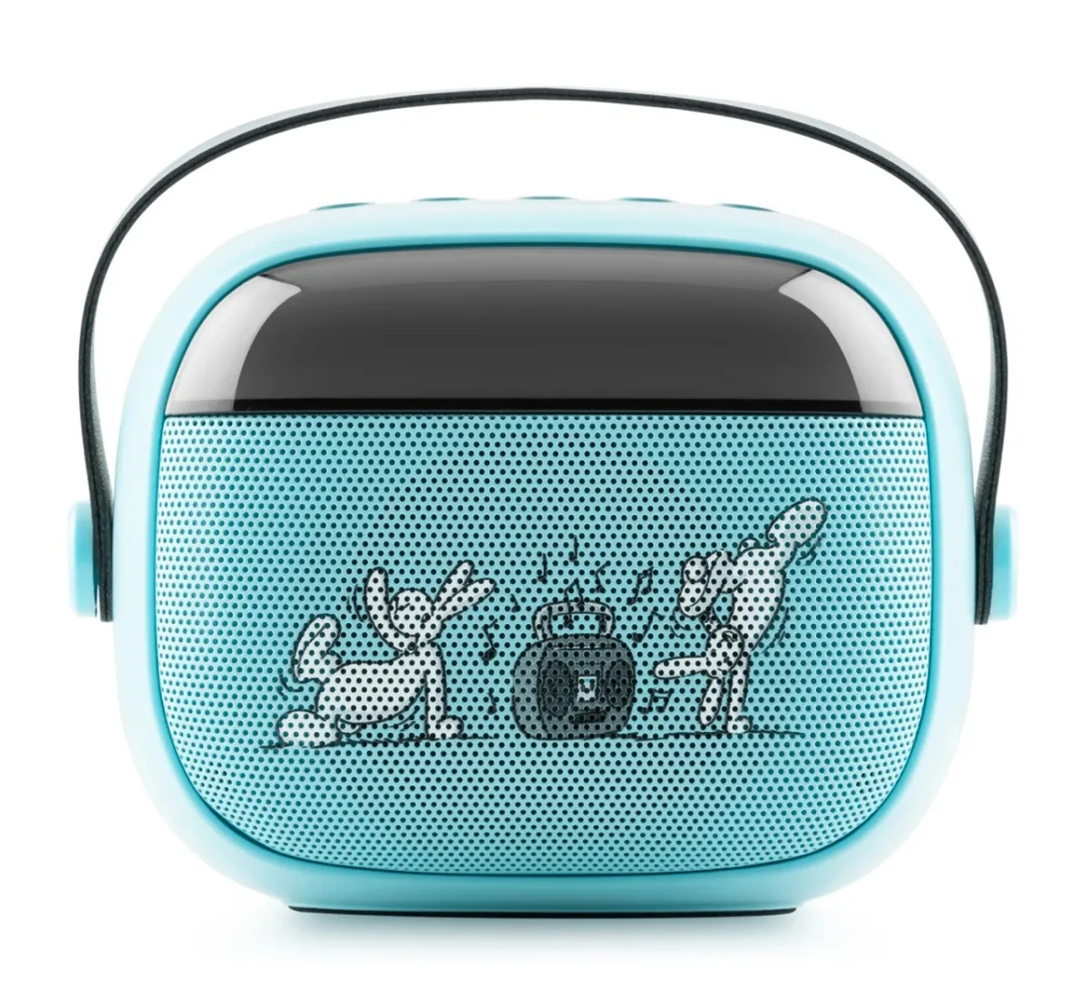 Boxa portabila pentru copii GoGEN BOB si BOBEK PARTY, 3.2 W, USB, Micro SD, microfon fara fir, 3.7V/1200mAh, albastru - imagine 3