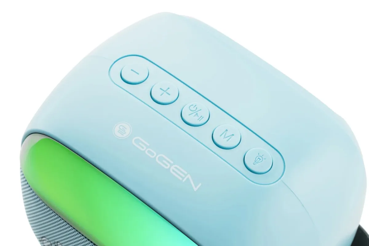 Boxa portabila pentru copii GoGEN BOB si BOBEK PARTY, 3.2 W, USB, Micro SD, microfon fara fir, 3.7V/1200mAh, albastru - imagine 5
