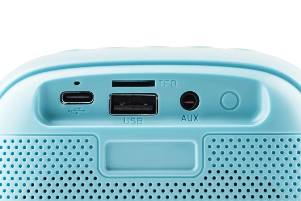 Boxa portabila pentru copii GoGEN BOB si BOBEK PARTY, 3.2 W, USB, Micro SD, microfon fara fir, 3.7V/1200mAh, albastru - imagine 6