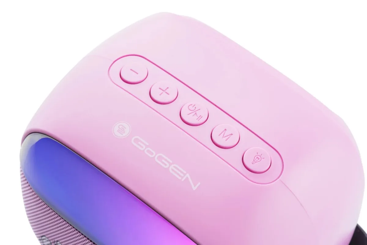 Boxa portabila pentru copii GoGEN BOB A BOBEK PARTY, 3.2 W, USB, Micro SD, microfon fara fir, 3.7V / 1200mAh , roz - imagine 6