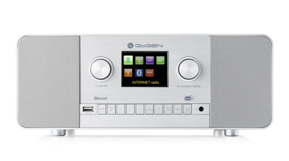 Internet radio GoGEN IR 257 BTDAB, 2x5W, DAB+/FM, LCD, Bluetooth, telecomanda, negru/argintiu - imagine 2