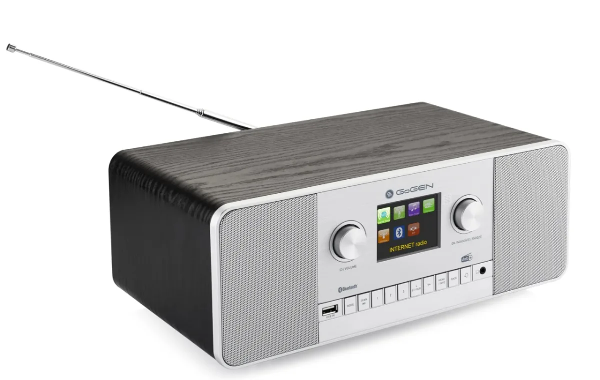 Internet radio GoGEN IR 257 BTDAB, 2x5W, DAB+/FM, LCD, Bluetooth, telecomanda, negru/argintiu - imagine 3