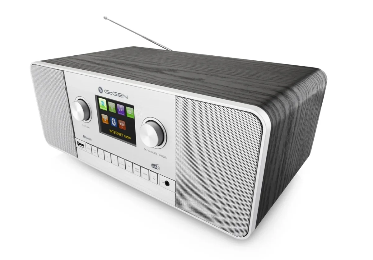 Internet radio GoGEN IR 257 BTDAB, 2x5W, DAB+/FM, LCD, Bluetooth, telecomanda, negru/argintiu - imagine 4