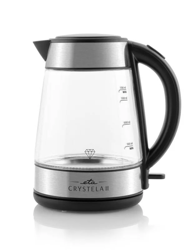 Fierbator electric ETA Crystela II 1154 90000, 1.7 litri, 2200W, conector central, sticla - imagine 3
