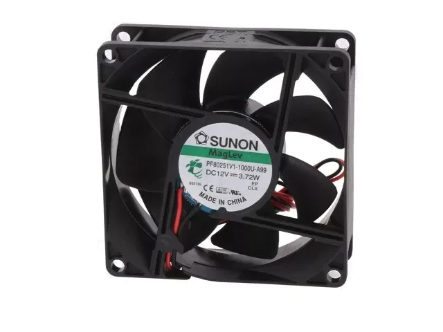 Ventilator DC axial 12VDC 80x80x25 mm 4800rot./min 101.4m3/h 44.7dBA Vapo SUNON PF80251V1-1000U-A99