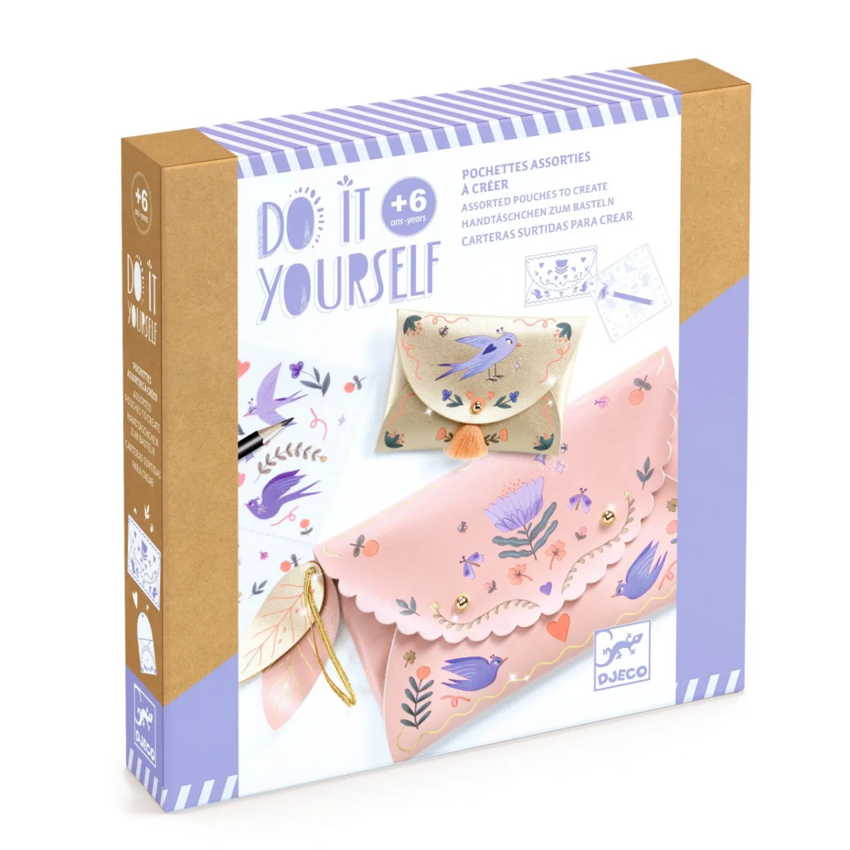 Joc creativ DIY Poseta si portmoneu, Djeco