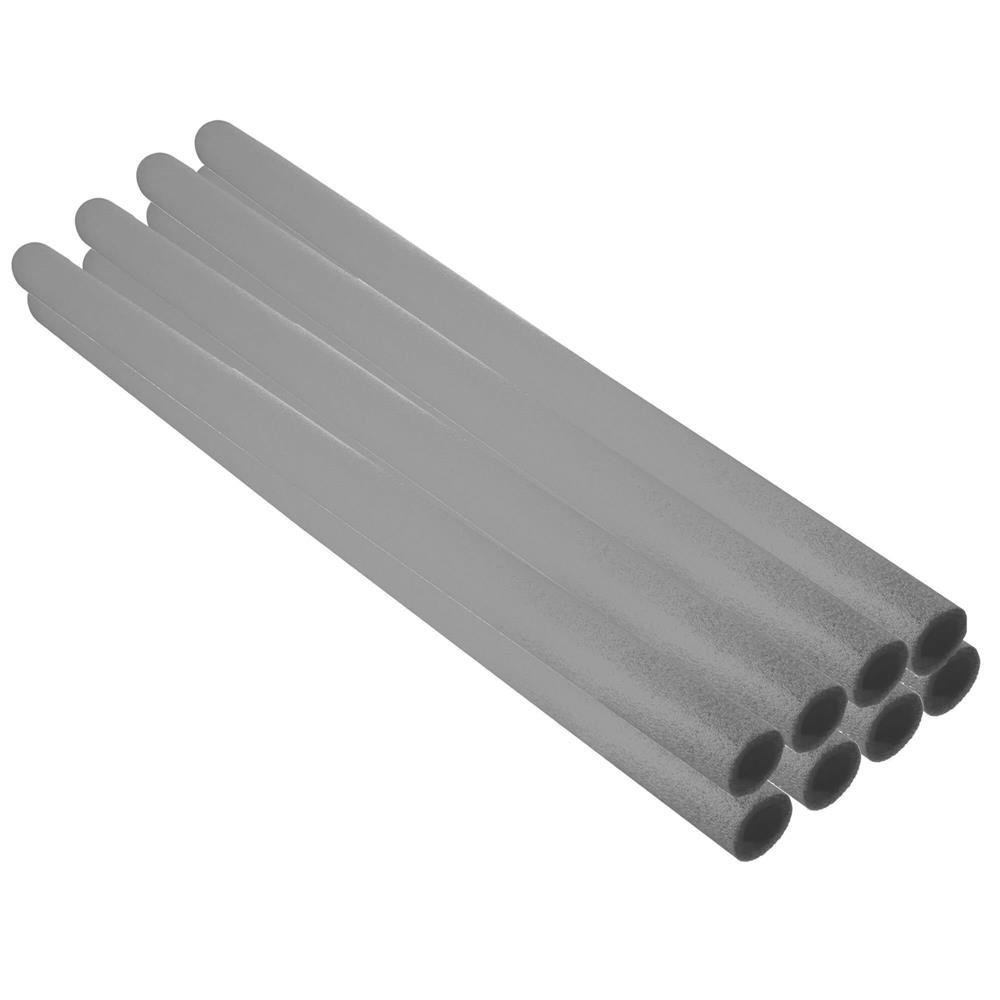Set complet 12 bureti de protectie pentru trambuline cu 6 stalpi, 100cm, gri