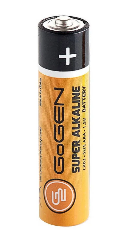 Set 4 baterii alcaline GoGEN SUPER, AAA, 1.5 V, LR03 - imagine 2