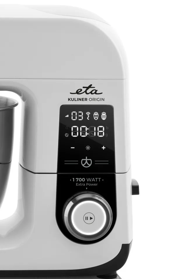 Robot de bucatarie ETA Gratus Kuliner II Origin 2038 90000, 1700 W, bol 6.7 litri + bol 3.5 litri, design integral din metal, LED, control tactil - imagine 4