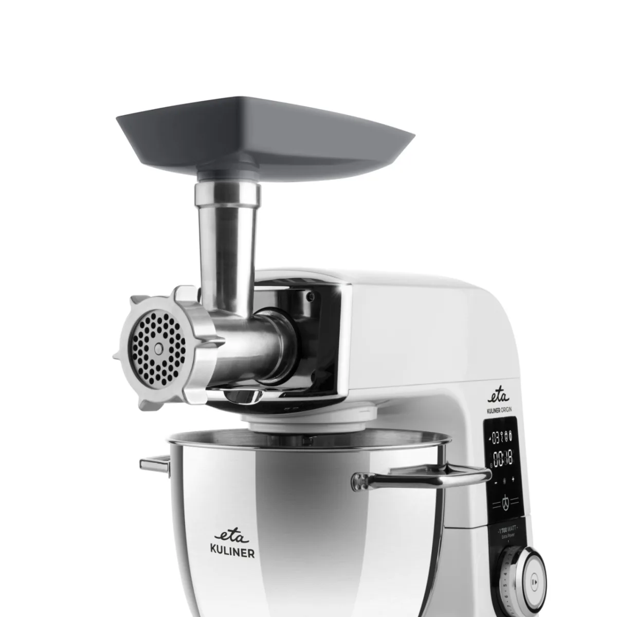 Robot de bucatarie ETA Gratus Kuliner II Origin 2038 90000, 1700 W, bol 6.7 litri + bol 3.5 litri, design integral din metal, LED, control tactil - imagine 6