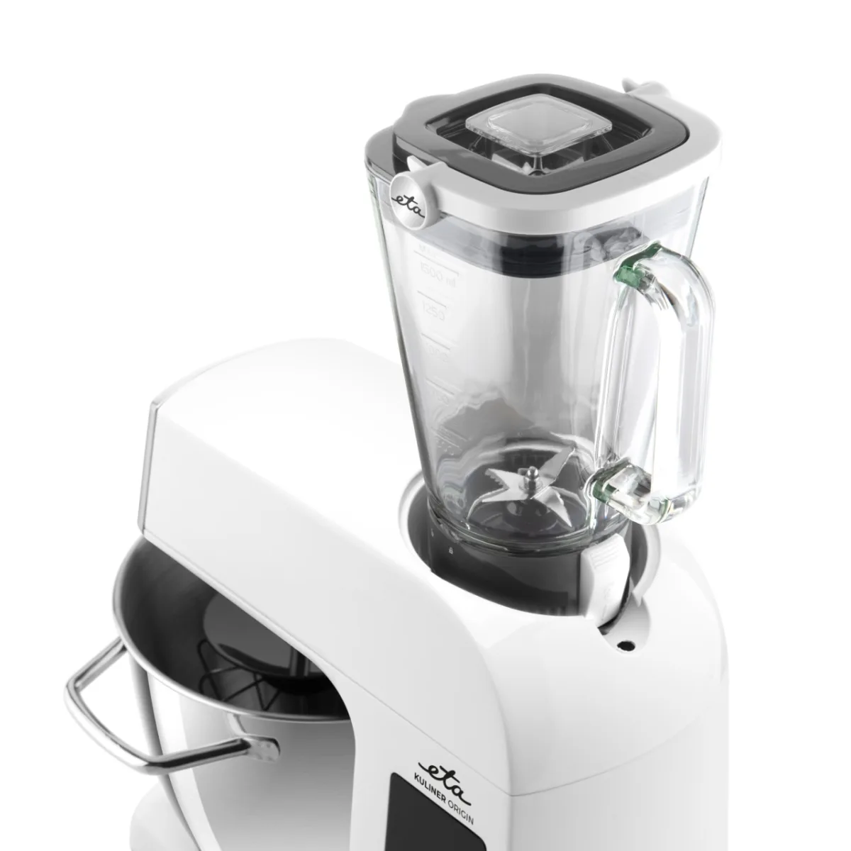 Robot de bucatarie ETA Gratus Kuliner II Origin 2038 90000, 1700 W, bol 6.7 litri + bol 3.5 litri, design integral din metal, LED, control tactil - imagine 9