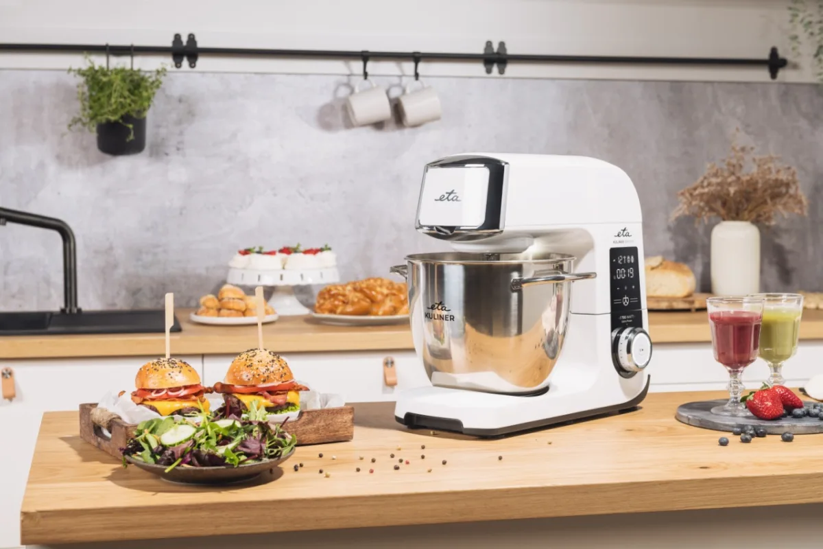 Robot de bucatarie ETA Gratus Kuliner II Origin 2038 90000, 1700 W, bol 6.7 litri + bol 3.5 litri, design integral din metal, LED, control tactil - imagine 11