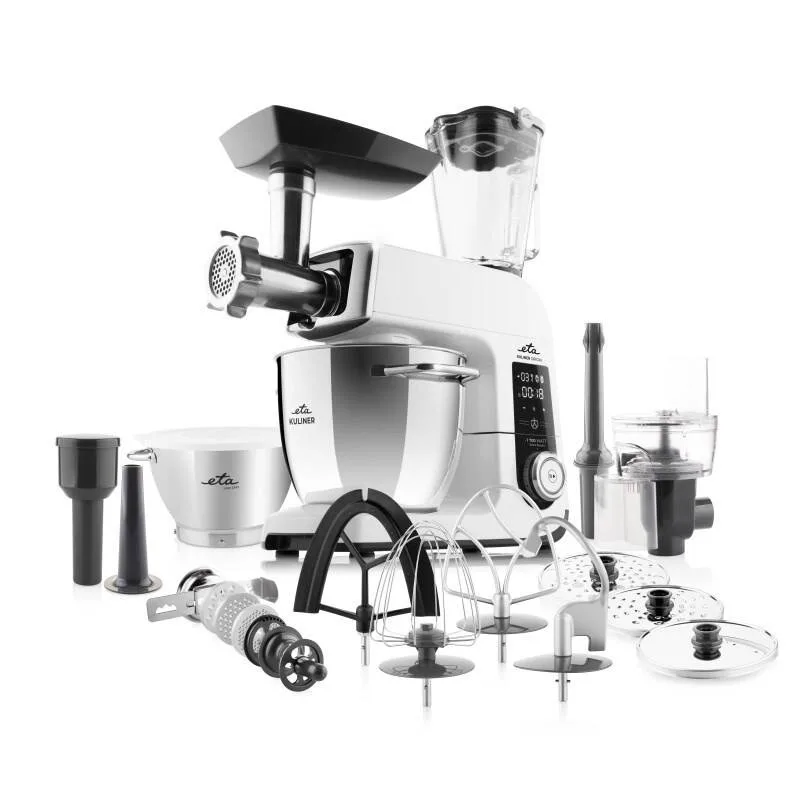 Robot de bucatarie ETA Gratus Kuliner II Origin 2038 90000, 1700 W, bol 6.7 litri + bol 3.5 litri, design integral din metal, LED, control tactil