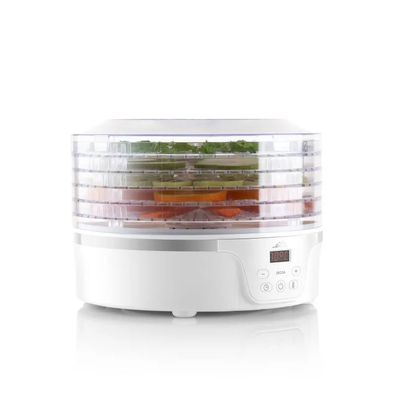 Deshidrator de alimente ETA Secca 7301 90000, 380 W, 5 niveluri, 35-70 °C, afisaj LED, alb - imagine 3