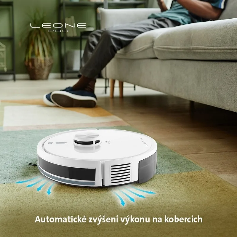 Robot aspirator si mop ETA Leone Pro 6244 90000, baterie Li-Ion 14.4 V/ 5200 mAh, Wi-Fi, navigatie laser, motor digital, alb - imagine 10
