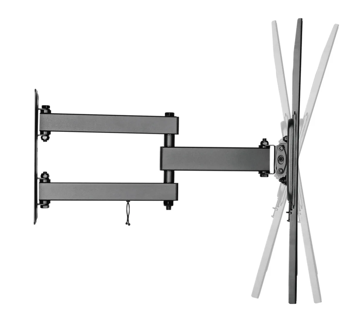 Suport TV reglabil GoGEN L, diagonala 32" la 55" (81-140 cm), 35 Kg, VESA, rotire si inclinare, negru - imagine 8