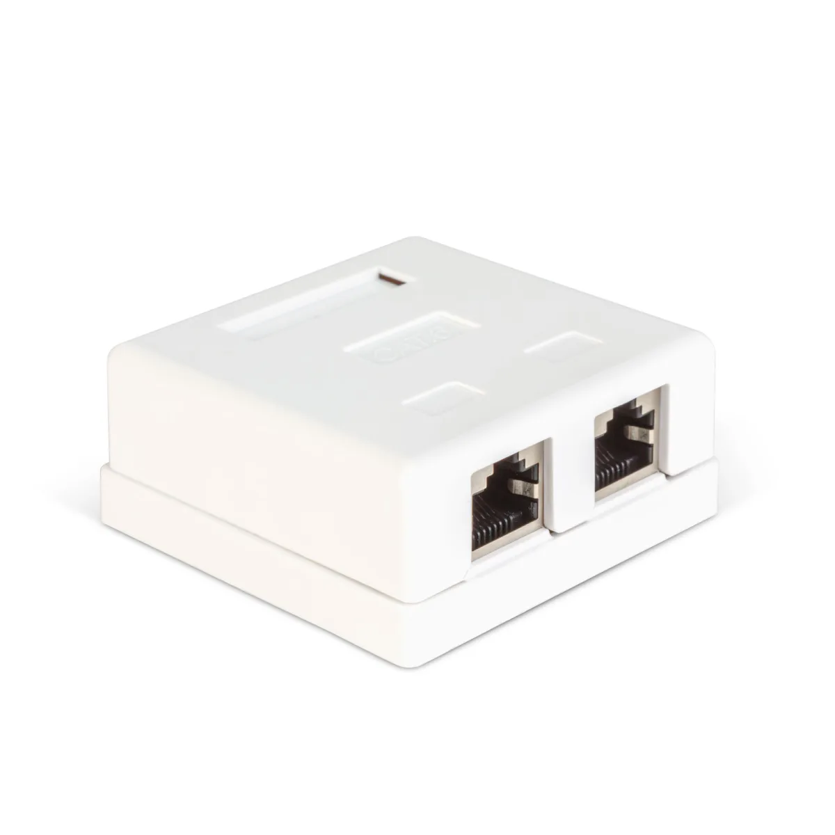 Priza Dubla de Perete RJ45 8P8C FTP CAT6 pentru Retea Ethernet