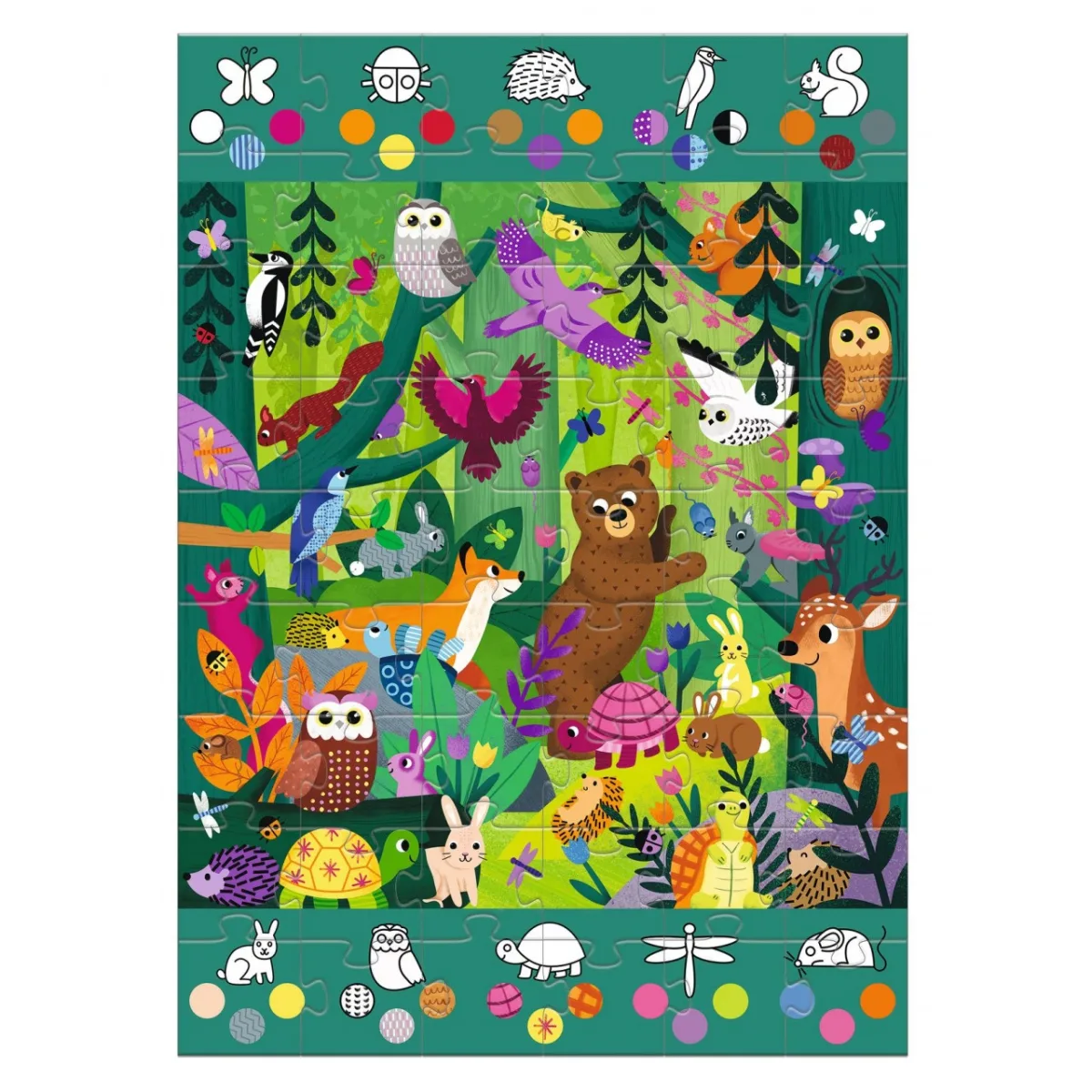 Puzzle gigant Aventuri in padure, Djeco - imagine 5