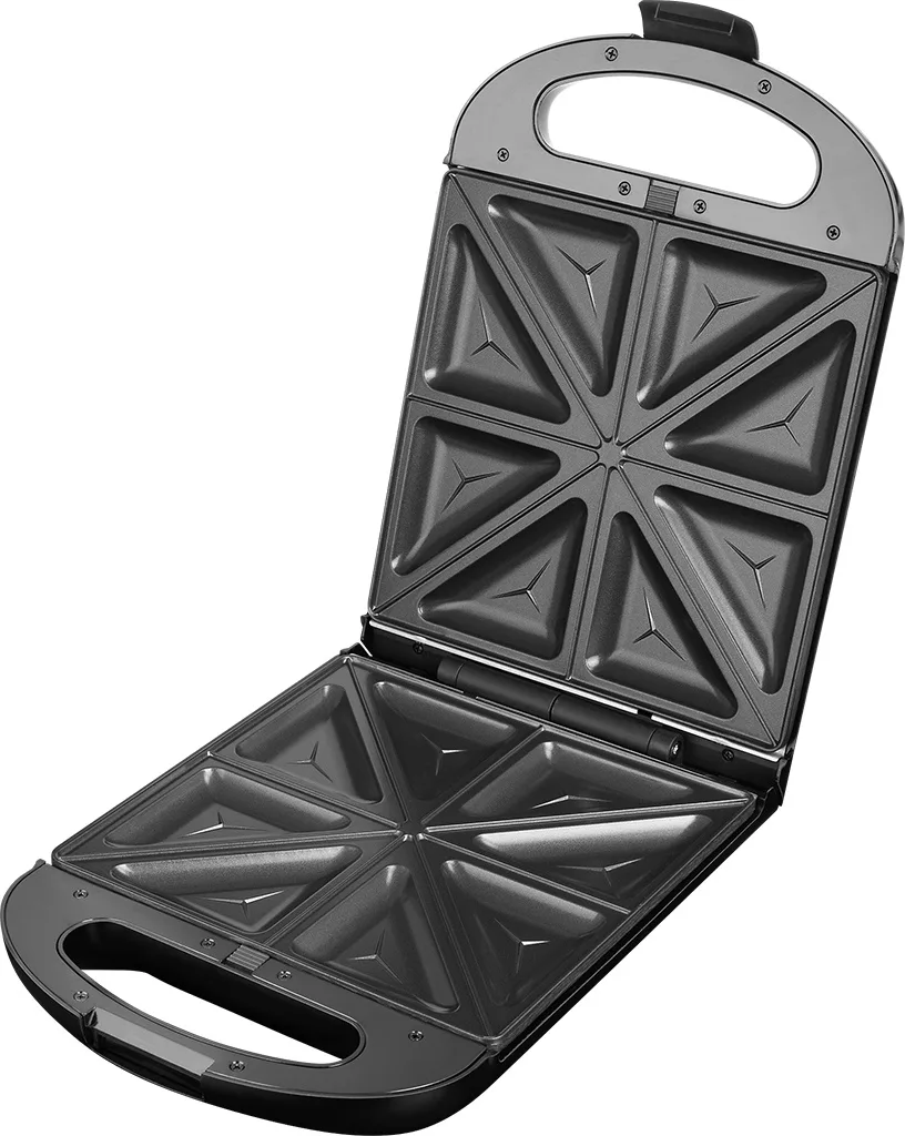 Sandwich maker grill ECG S 4310, 1200 W, 3 tipuri de placi interschimbabile 23 x 23 cm, unghi deschidere 105° - imagine 2