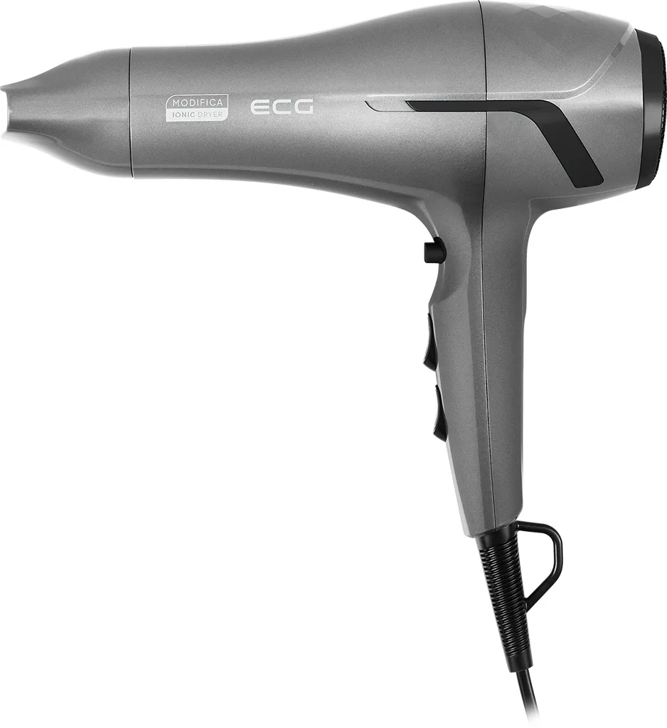 Uscator de par cu ionizare ECG Modifica Grigio Grande, 2200 W, 2 viteze, 3 niveluri de temperatura, gri - imagine 3
