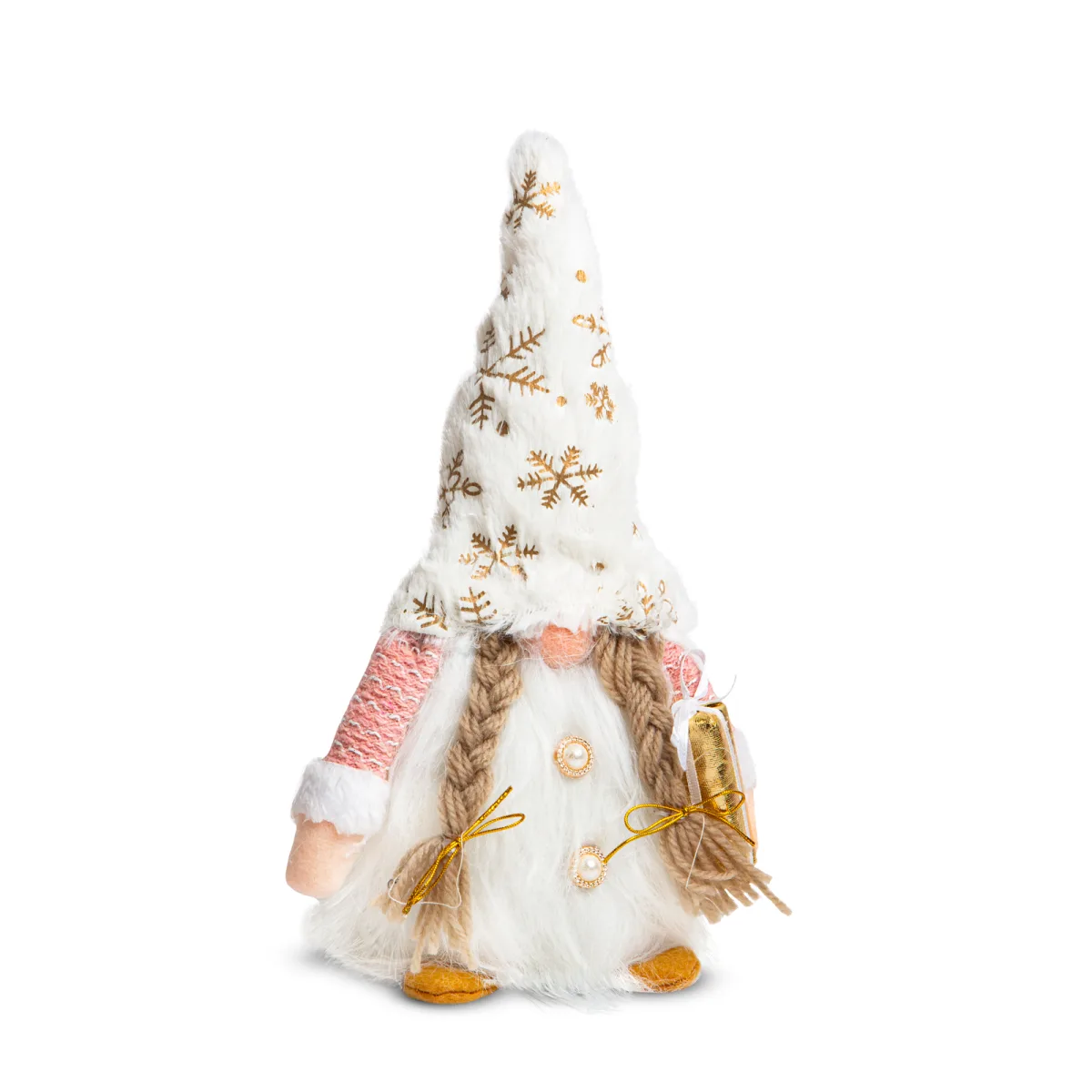 Decoratiune Craciun elf scandinav 28 cm, figurina textila, 2 modele - imagine 3