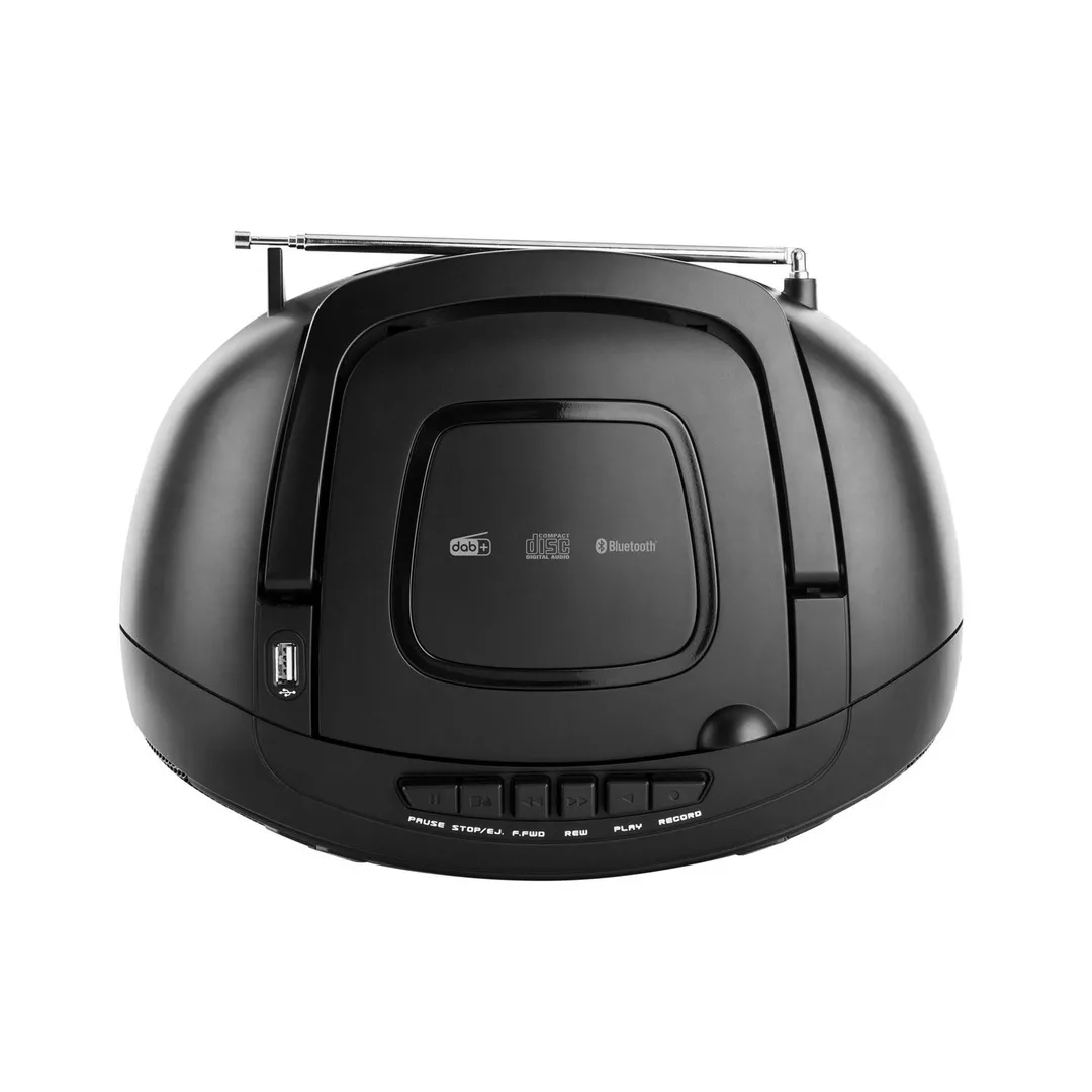 Radiocasetofon cu player CD JVC RC-E561B-DAB, 2 x 1.5 W RMS, Bluetooth/USB/MP3, AUX IN, DAB+/Tuner FM, negru - imagine 5