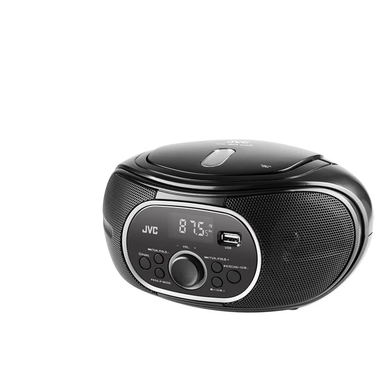 Radio cu CD JVC RD-E221B, 2 x 1.3 W RMS, FM/USB/MP3, AUX IN, iesire pentru casti, negru - imagine 2