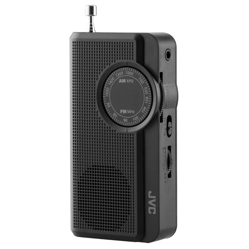 Radio portabil JVC RA-E311B, analog, mufa Jack 3.5 mm pentru casti, negru