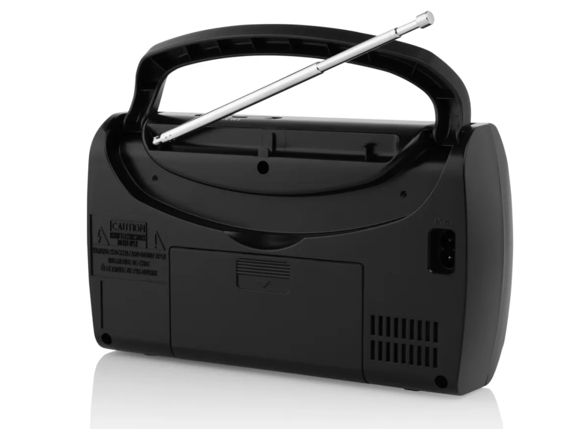 Radio JVC RA-E321B, tuner analogic FM/AM, mufa jack 3.5 mm pentru casti, negru - imagine 4