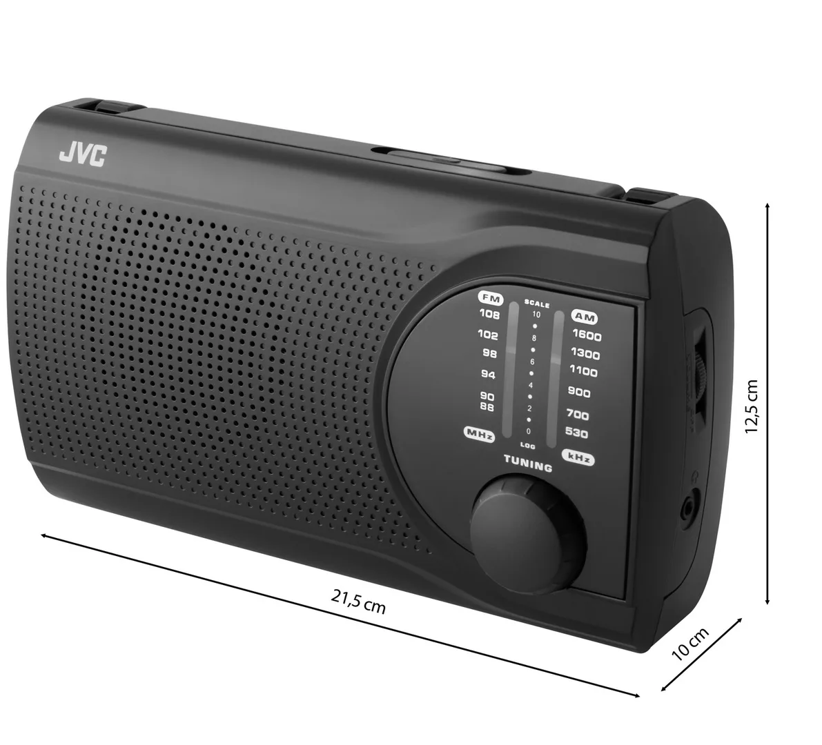 Radio JVC RA-E321B, tuner analogic FM/AM, mufa jack 3.5 mm pentru casti, negru - imagine 10