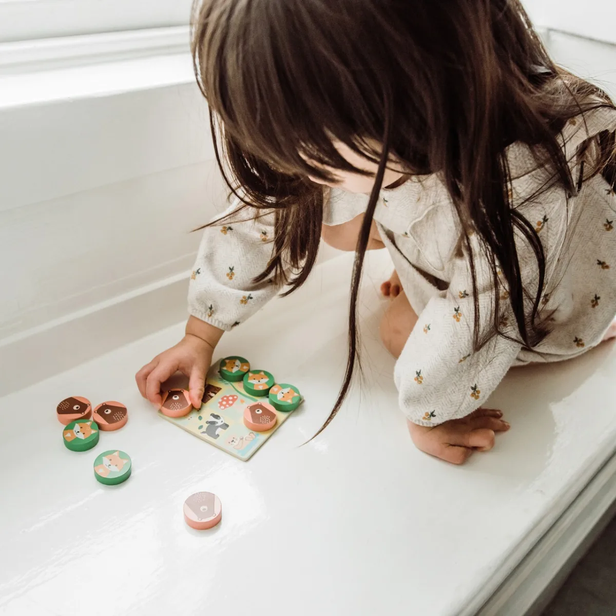 Joc tic tac toe din lemn, Orange Tree Toys - imagine 5