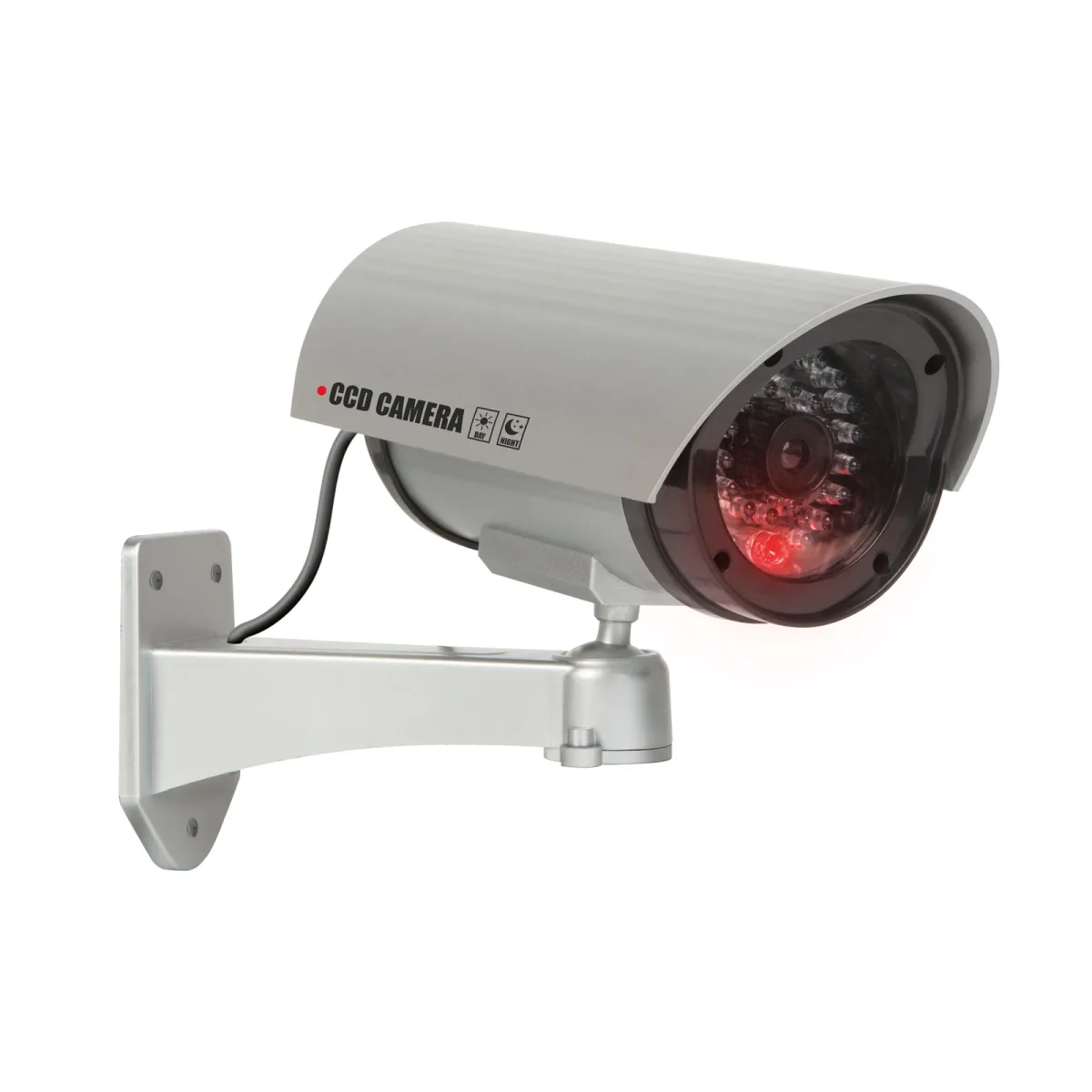 Camera falsa supraveghere CCTV LED intermitent rotativa 360 cu cablu baterii AA interior - imagine 2
