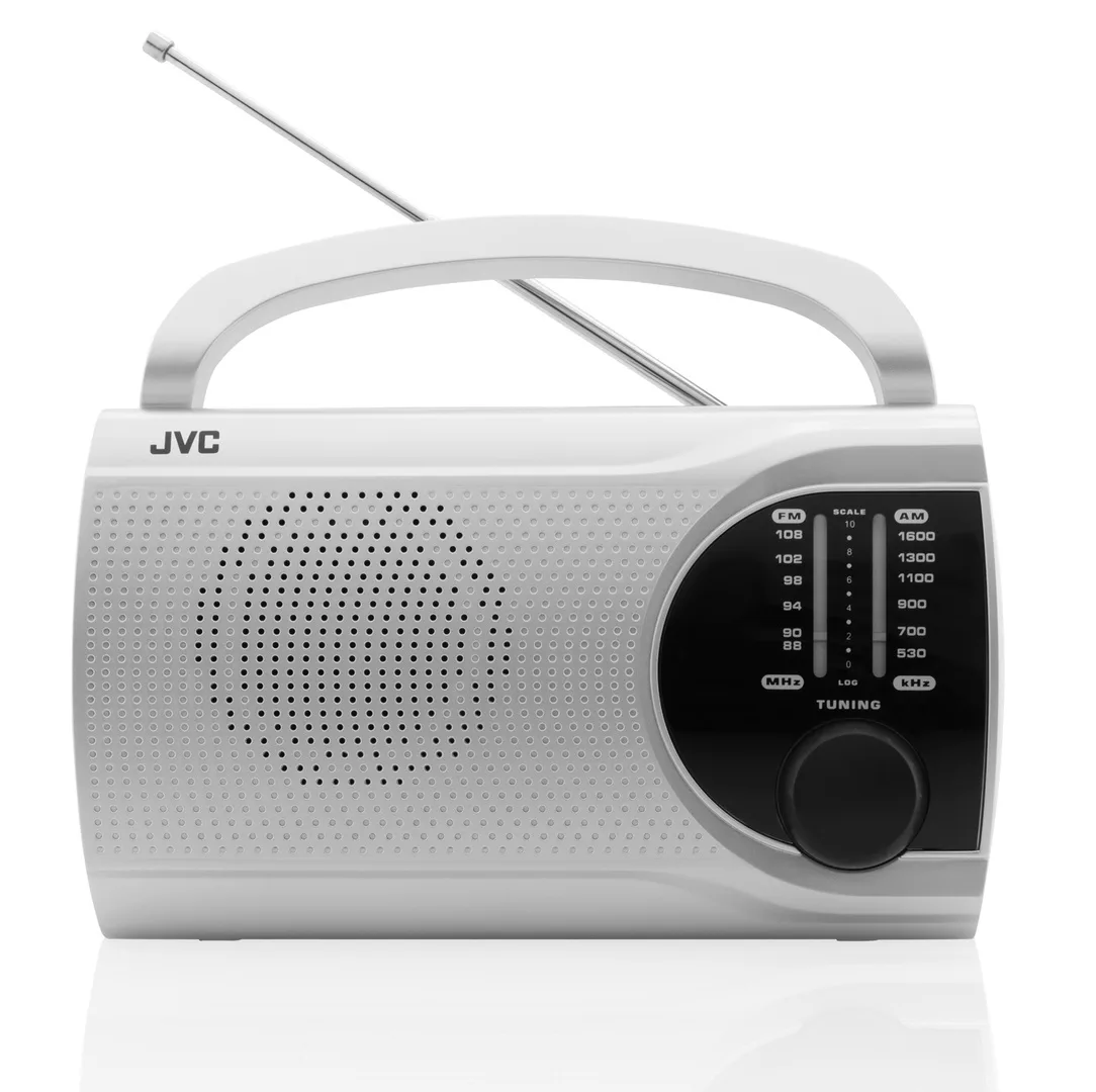 Radio JVC RA-E321S, tuner analogic FM/AM, mufa jack pentru casti, argintiu - imagine 2