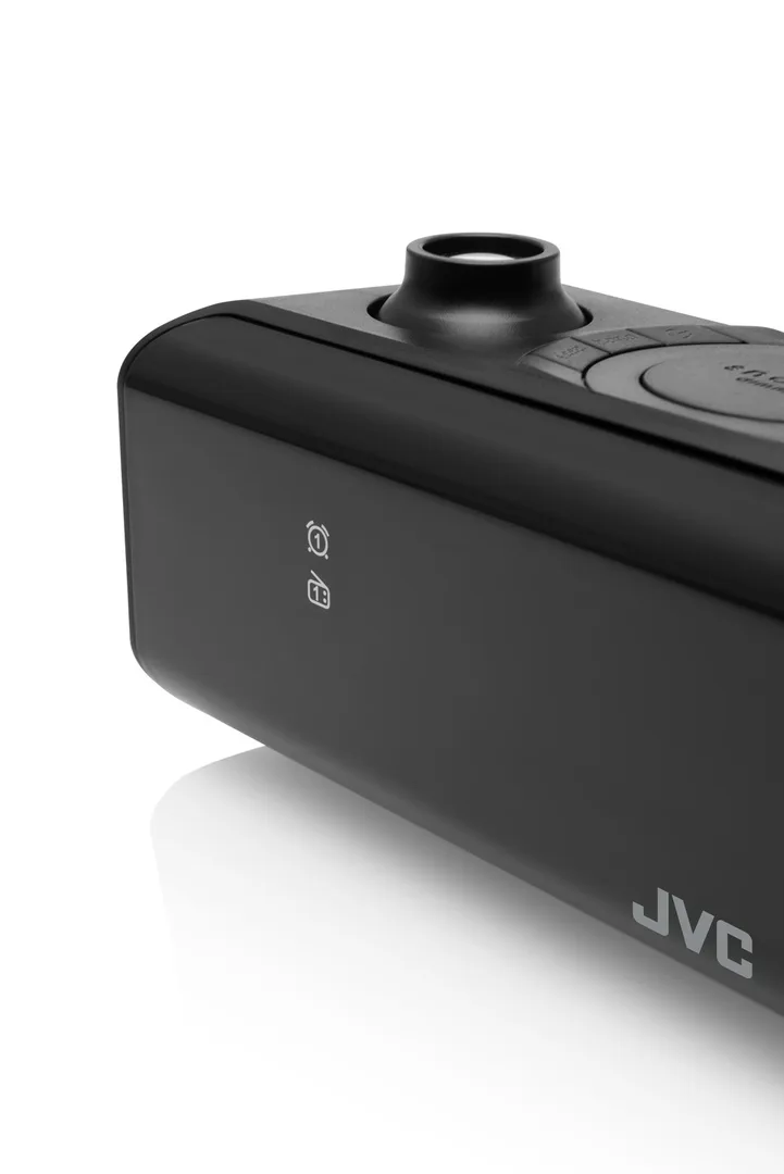 Radio cu ceas si alarma JVC RA-E211B, proiectie ora, tuner digital FM/AM, setare luminozitate, negru - imagine 8